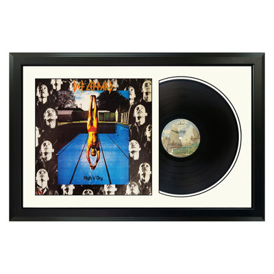 Disque de Def Leppard «High 'n' Dry» avec passe-partout blanc