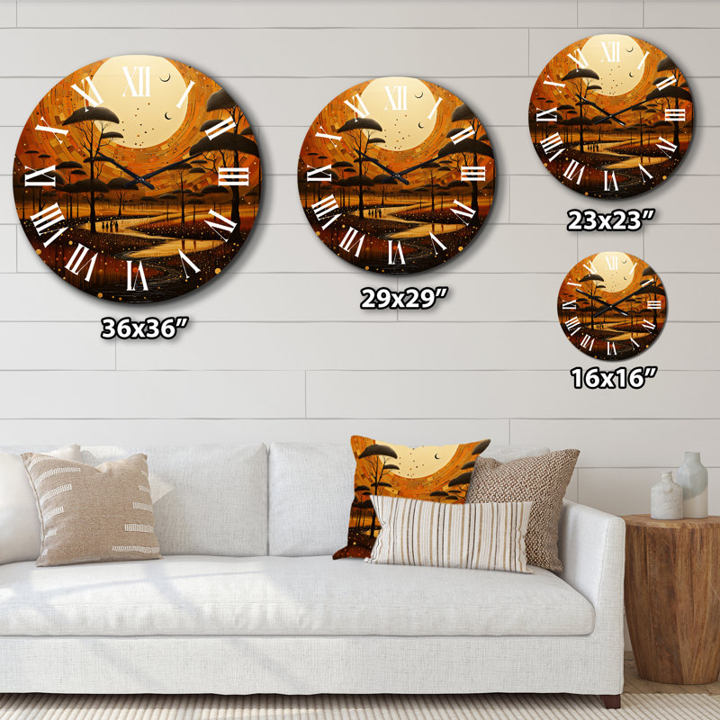 Horloge murale en métal, Très grand