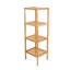 Étagère de coin autoportante en bambou H 43,3 po x l 14 po x P 11,8 po Liany