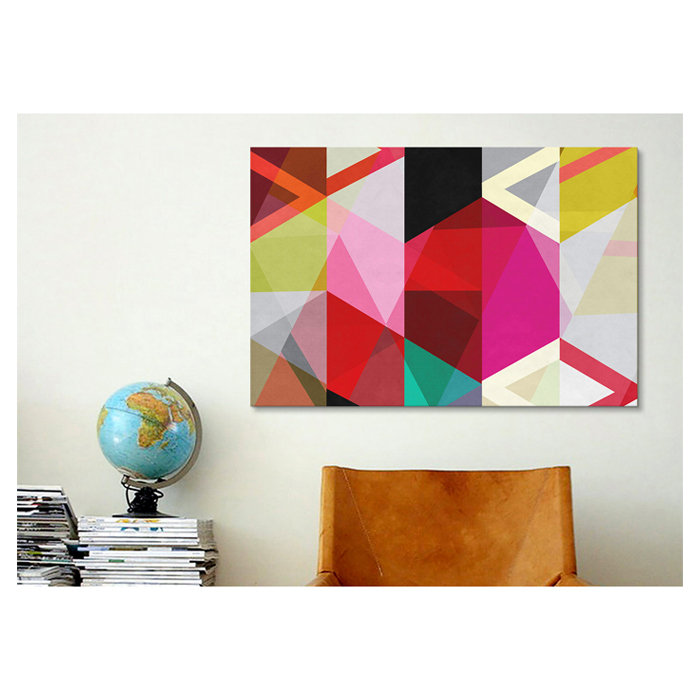 « modern art-view through a kaléidoscope », impression, Toile, H 12 po x l 18 po x P 1,5 po