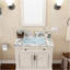 Comptoir de salle de bain 31 po x 22 po, avec lavabo et dosseret en céramique encastré, comptoir de salle de bain en marbre artificiel avec 1 trou pré-percé, blanc et noir New Carrara (seulement le comptoir de salle de bain)-1980240874