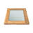 Miroir mural rectangulaire en teck