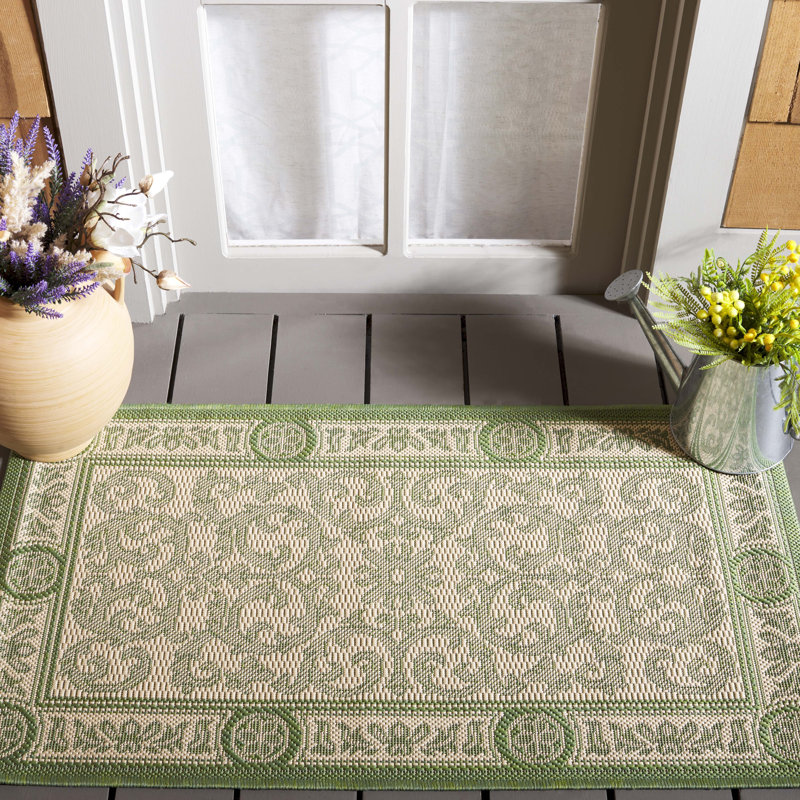 Tapis oriental intérieur / extérieur Herefordshire Performance, Rectangle 2 pi x 3 pi 7 po