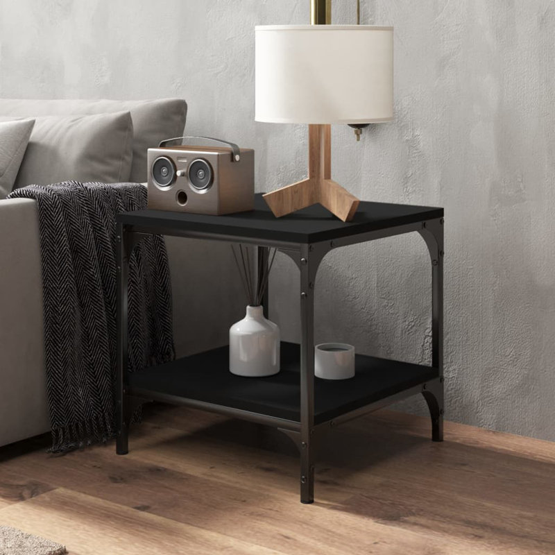 Georgiy Frame End Table, Black