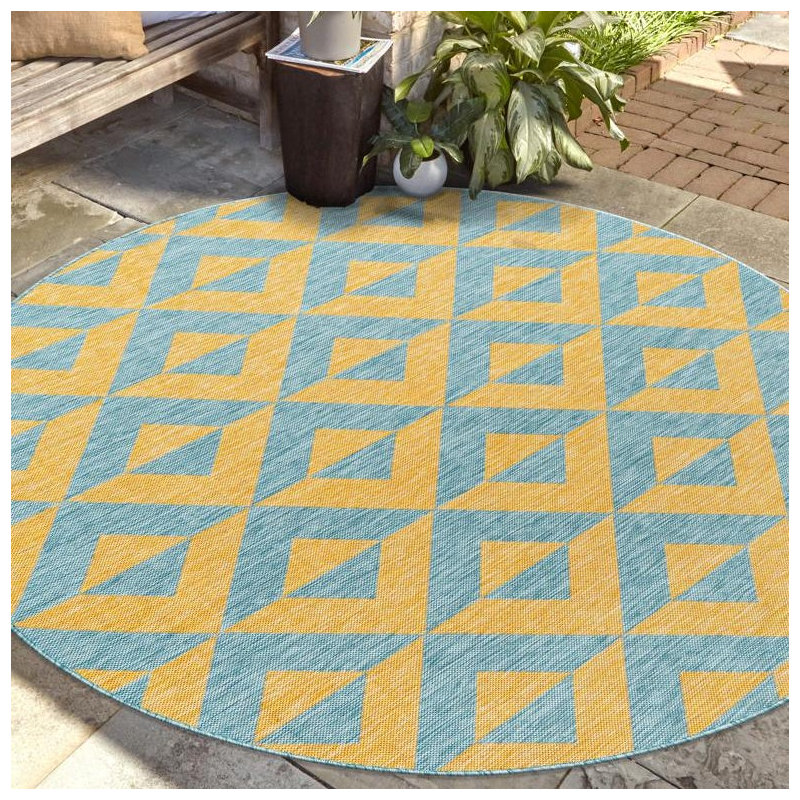 Jill Zarin Napa Indoor/Outdoor Rug, Round 6'7"