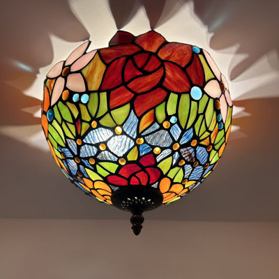 Tiffany Glass Flush Mount