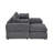 Large Arms Cordory Upholstered Boneless Modular Sectional with 2 Ottomans
