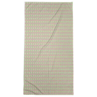 Serviette de bain à losanges