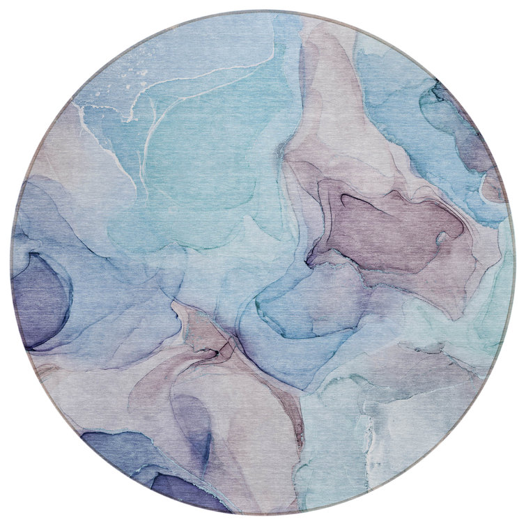 Alfonzo Washable Abstract Indoor / Outdoor Rug