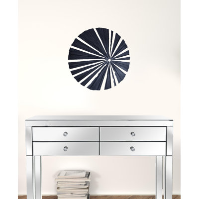 Grès 1 po x 19 po x 19 po, poli fin, rond avec finition nervurée Stardust - Décoration murale
