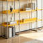 Étagère de rangement moderne jaune-740941836