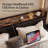 Fateemah Upholstered Faux Leather Bookcase Bed with Shelves-1990574314