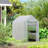 47.25" X 73.25" X 74.25" Walk-In Greenhouse, Outdoor Portable Plant Flower Growing Warm House With Roll-Up Door And 4 Shelves