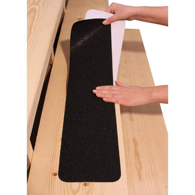 Non Slip Stair Treads High Traction Adhesive Pre Cut Safety Tape Tread Prevents Slips And Falls Outdoor