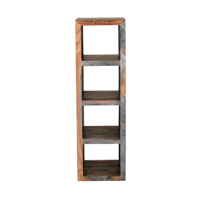 Goa Cube 157 cm H x 43 cm W Solid Wood Cube Bookcase