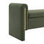 Banc rembourré (vert olive)