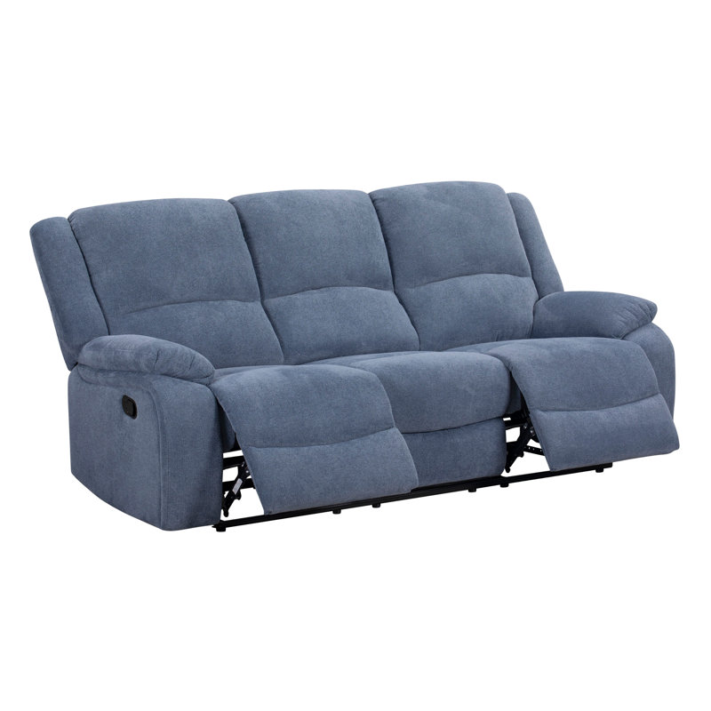 Canapé inclinable manuel Roundhill Furniture Blitz, Bleu