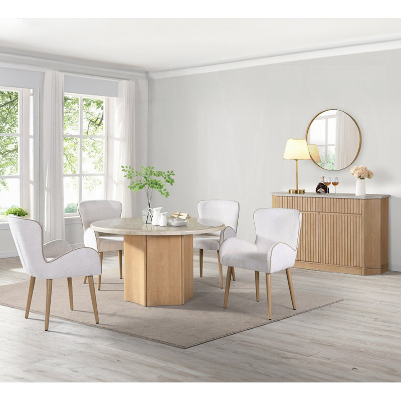 Qwin Round Dining Table Set