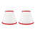 Blanc cassé avec bordure rouge