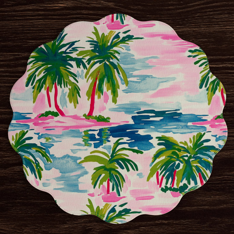 Vida Vinyl Round Placemats