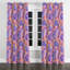 Rideaux modernes pour chambre à coucher - Rideau à œillets rose à motif cachemire - 1 panneau-1945314934-1945314930