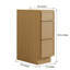 Armoire moderne en chêne blanc avec 3 tiroirs, fabrication de boîtes en contreplaqué, conception de shaker étroit, glissières à fermeture en douceur sous le comptoir, tailles multiples pour des aménagements personnalisés (12 po à 36 po)-126112187