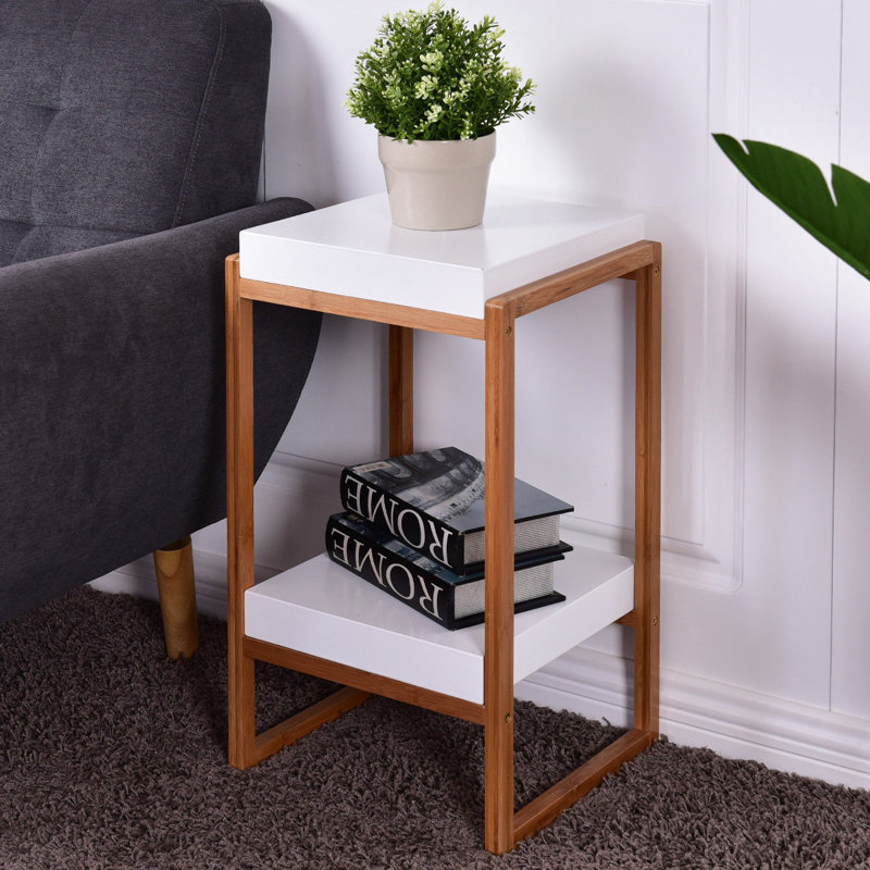 Magpie 30 cm W Solid Wood Bedside Table