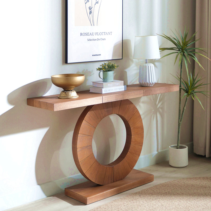 Console en bois 53,2 pouces moderne et minimaliste