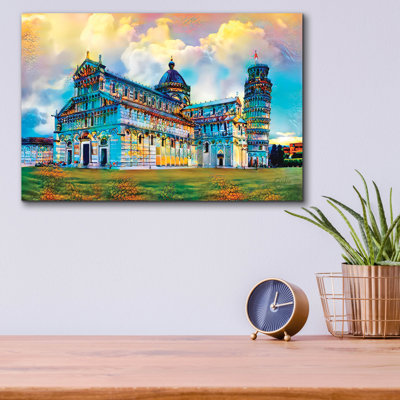  'Torre De Pisa 2023' by Pedro Gavidia Acrylic Glass Wall Art, 16" x 12"