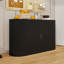 Buffet en bois avec tablettes et tiroirs de rangement-1597422420