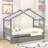 Wood House Bed With Pull-Out Twin Trundle-431005077-431005078
