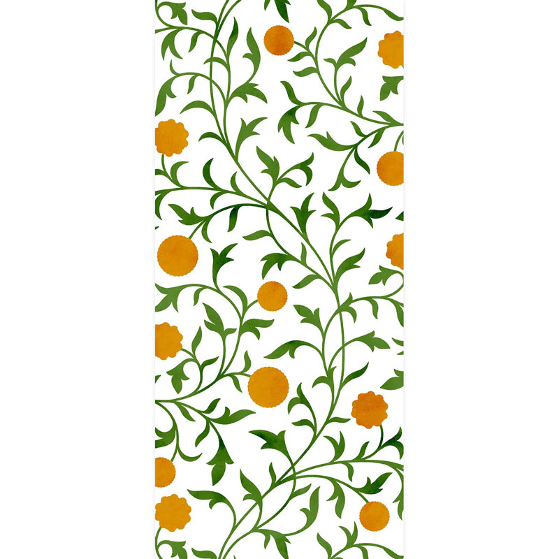 Rouleau de fleurs pelez et collez, L 108 po x l 48 po