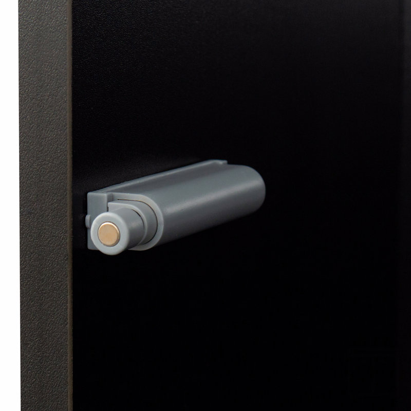 Armoire latérale avec lampe à bande en aluminium, avec grand espace de rangement