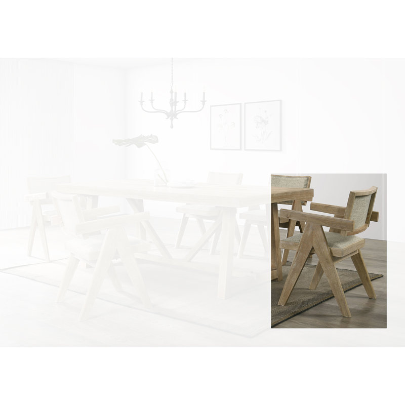 Chaise avec accoudoirs Clithall (ensemble de 2)