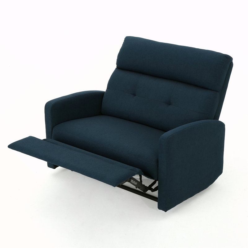 Fauteuil inclinable (sièges doubles), Tissu bleu marine