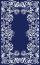Outdoor Rug Washable Waterproof Modern Area Rugs with Plastic Border Stain Resistant Camping Carpet for Backyard, Blue