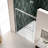 Bypass Shower Door With Nano Treatment Glass - 5/16" Tempered, Brushed Nickel, Bathroom Tempered Nickel Finish, Leak- Function,-121166520