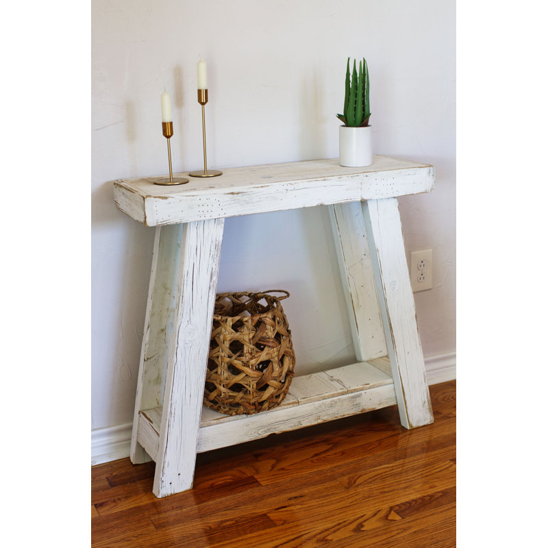 Adrainne 30'' Solid Wood Top Console Table