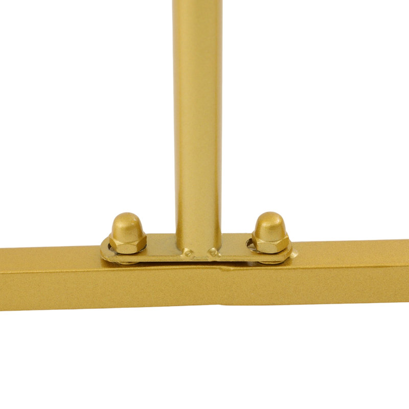 Commercial Oval Iron Clothes Stand, Gold