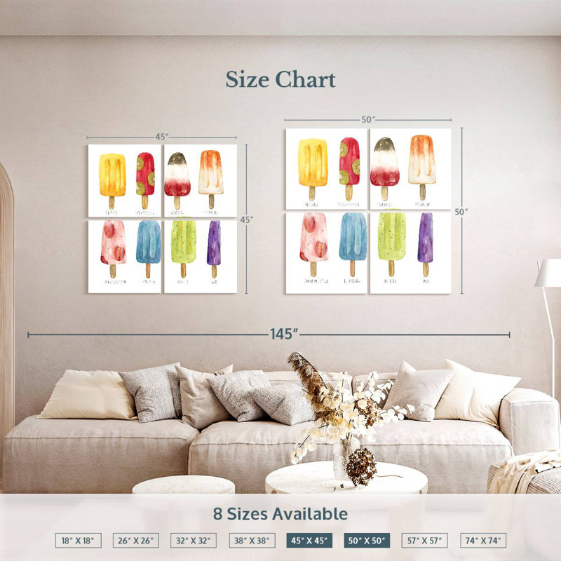 Yarlin Popsicles Come Chill, H 50 po x l 50 po
