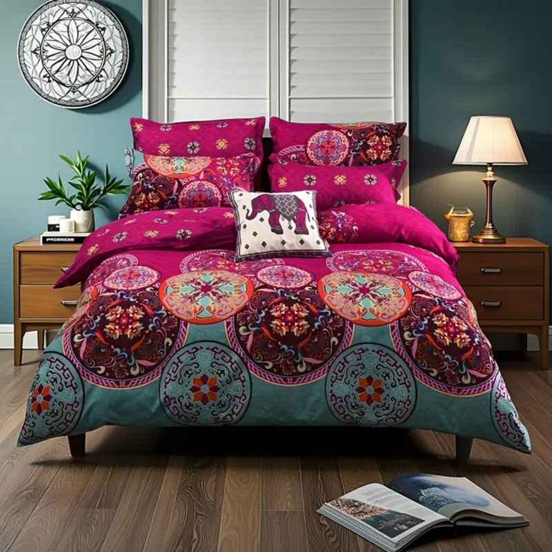 Ensemble de housse de couette douce et confortable Dreamy And Cozy Style, Housse de couette grand + 2 taies d'oreiller