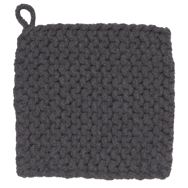Now Designs Cotton Potholder, Black