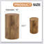 Table cylindrique polyvalente avec motif à motifs pour des utilisations multiples, parfaite pour les intérieurs modernes et élégants.