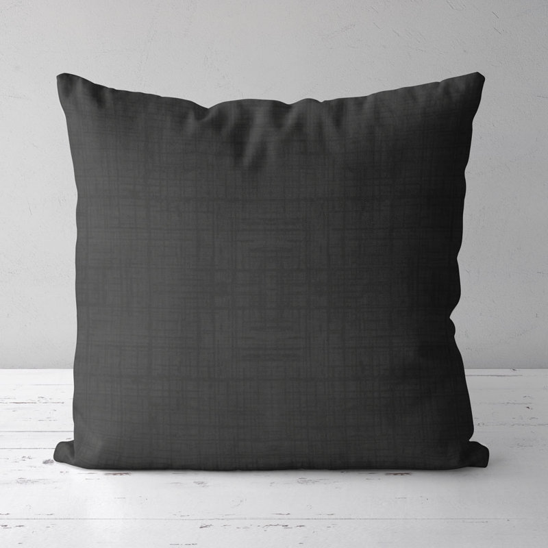 Housse de coussin carré et insert, Gris acier