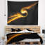 Tapisserie de motif jaune danse 3d-28501552