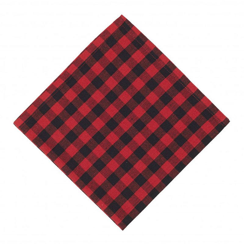 Ensemble de serviettes 4 pièces Lana Marie, Rouge, noir
