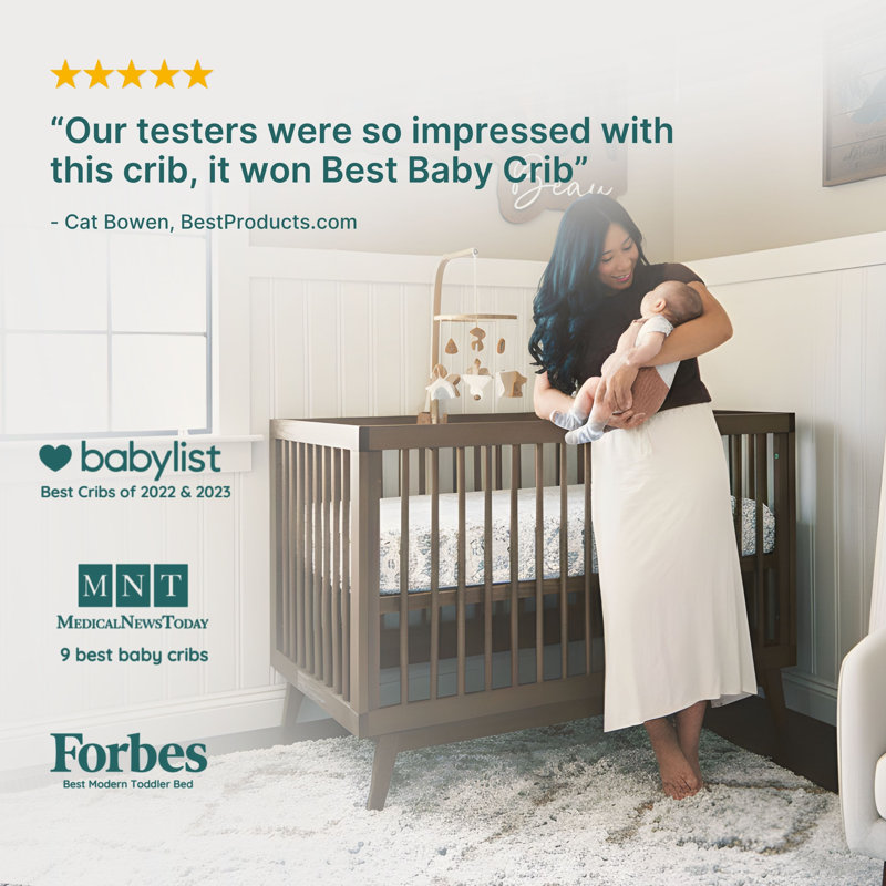 Soho 3-in-1 Convertible Crib, Walnut
