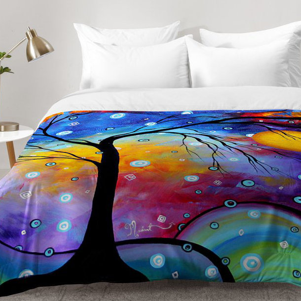 Ensemble d'édredon Winter Sparkle, Édredon pour lit simple TG + 1 taie décorative