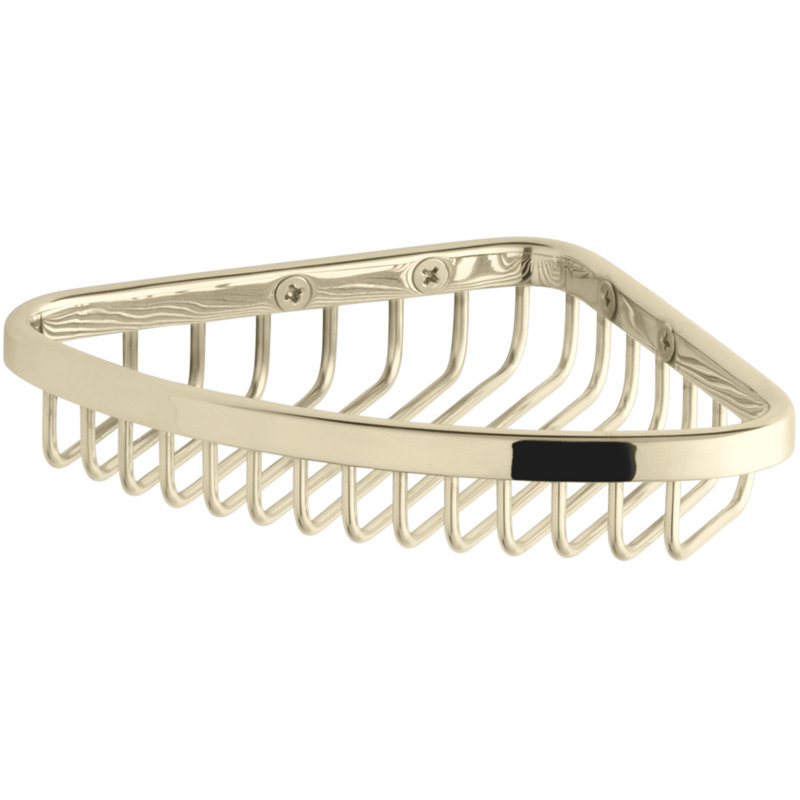Panier de douche Kohler, Or éclatant de style français, H 1,125 po x l 6,5 po x P 4,75 po