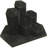 Black Velvet Wrapped Hexagon Ring Tabletop Display